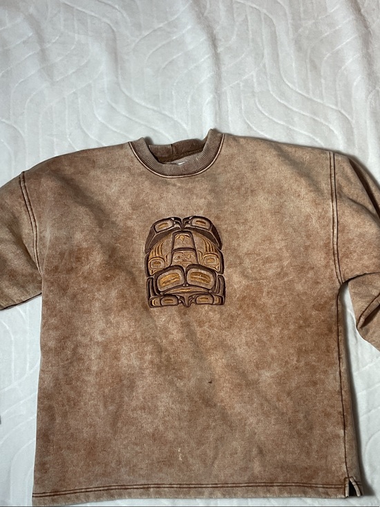 Fuzzy stonewash Other - Vintage early 90’s indigenous sweatshirt
